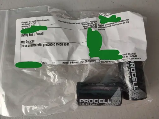 prescription batteries