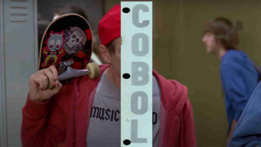 COBOL plastered over Steve Buscemi's face
